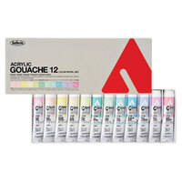 Holbein Acrylic Gouache Pastel Set 12X20ml (D442)                                                       