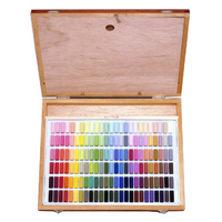 Holbein Artists’ Round Soft Pastels - Wooden Box 150