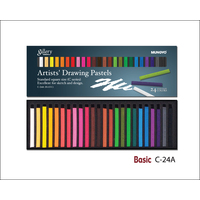 Mungyo Gallery Artists Drawing Pastel - Set 24 High Grade Colours